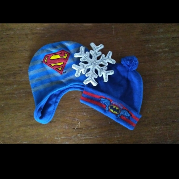 *SOLD* Batman Superman hats - Picture 1 of 4
